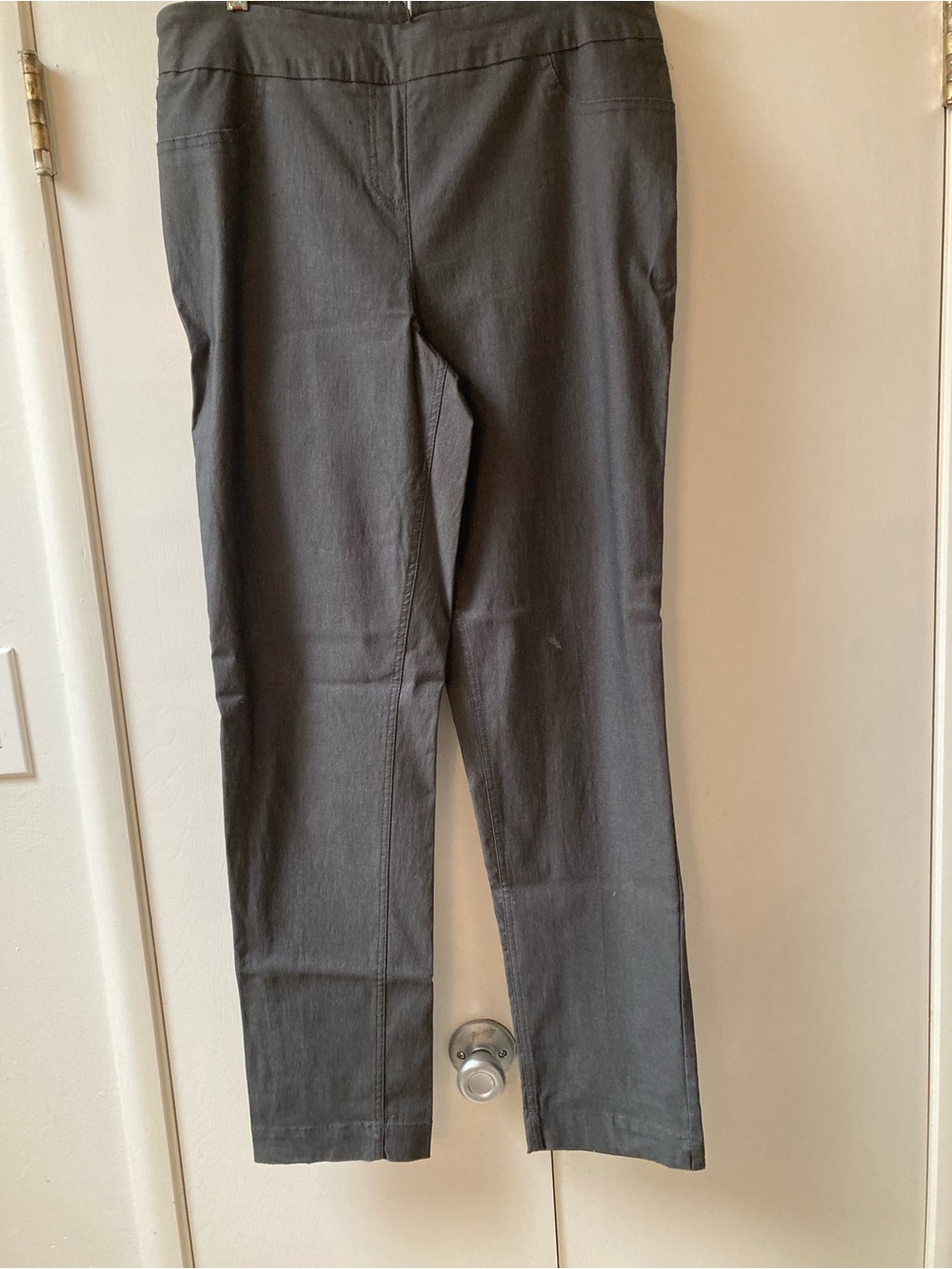 Multiples Dark Gray Slim Straight Chinos
